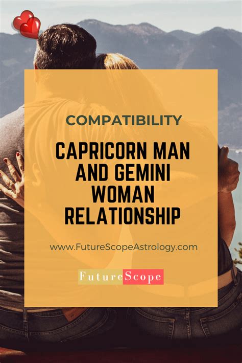 capricorn man gemini woman|capricorn man gemini woman marriage.